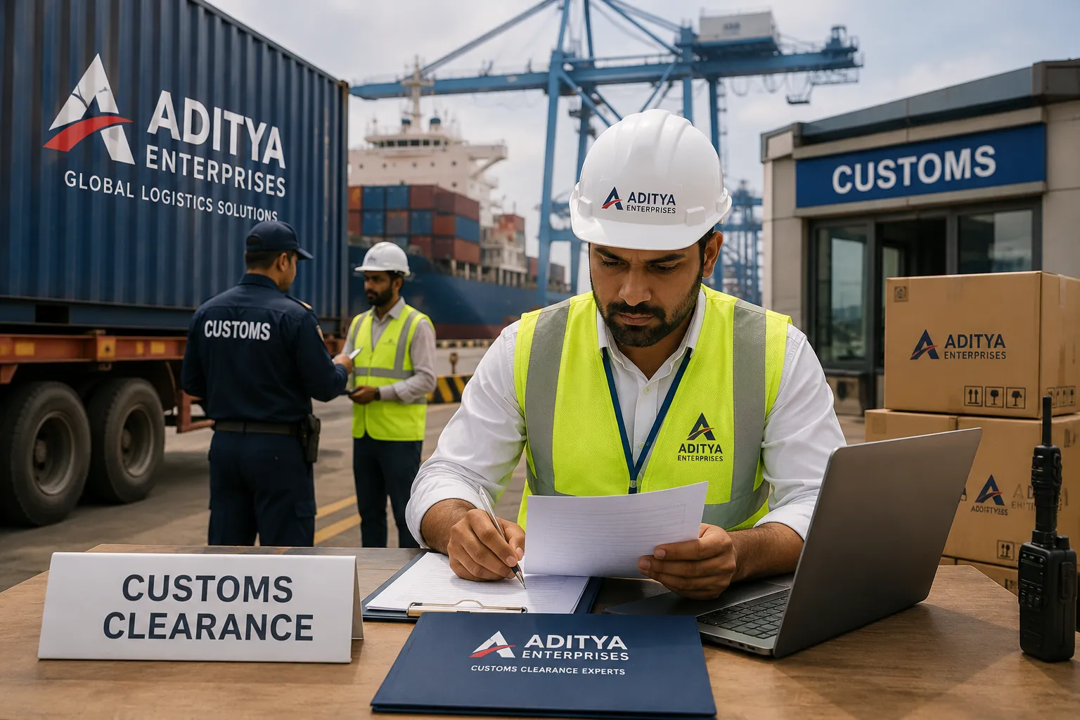 Customs Clearance — Port customs inspection
